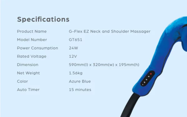 Gintell G-Flex EZ Neck & Shoulder Massager GT651 - Image 2