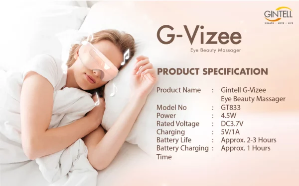 Gintell G-Vizee Care Eye Vibration Massager GT831 - Image 2